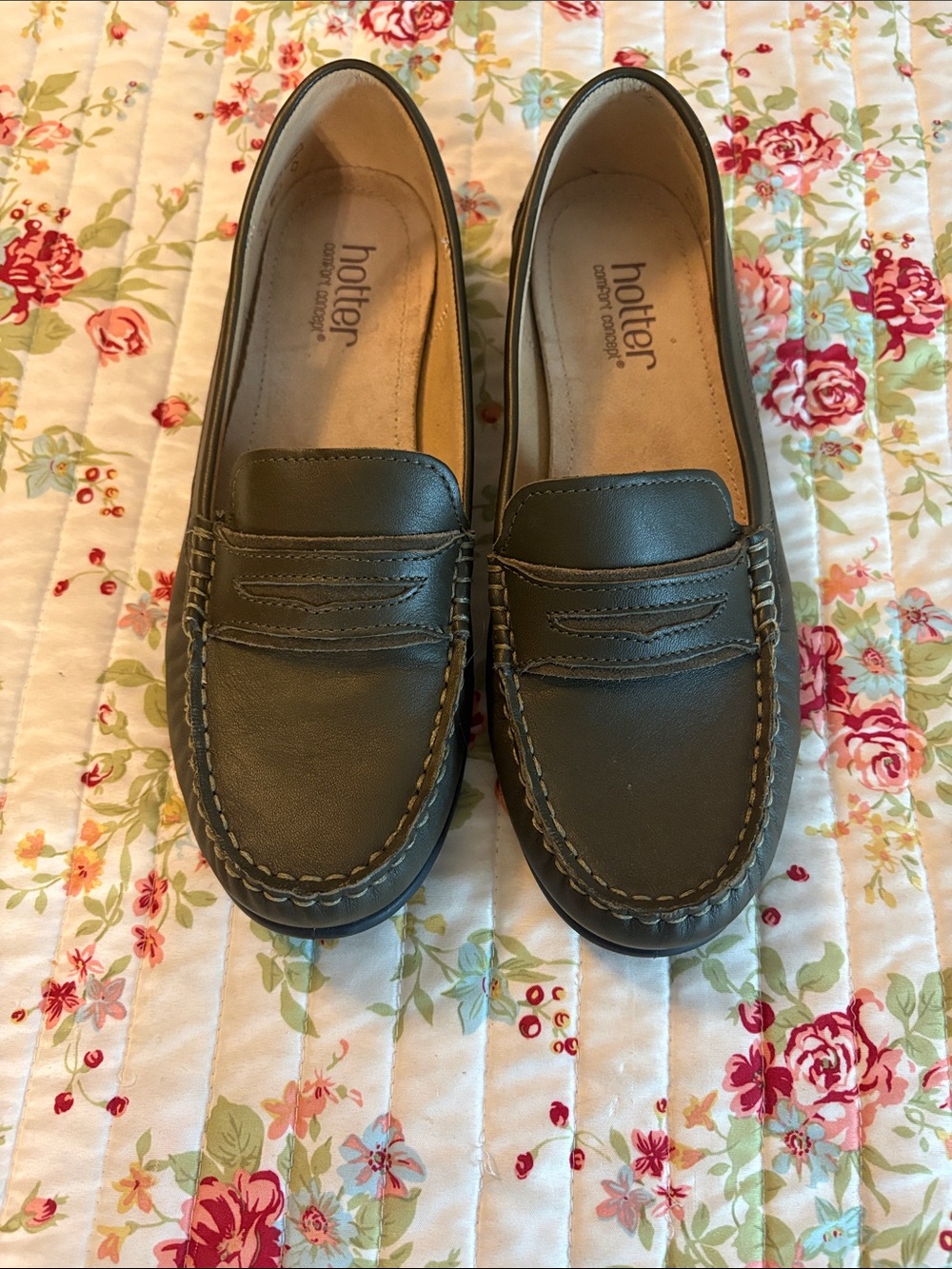 Hotter leather brown loafers women’s size 5.5